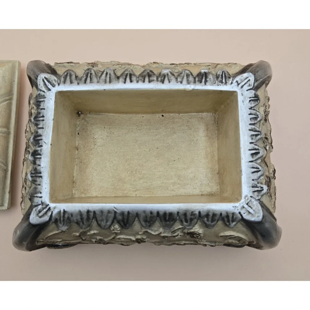 Vintage Trinket Box Lid And Handle Creative Home Accents Old‎ World